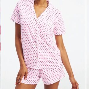 Roller Rabbit Pink Heart Short Sleeve Pajama Set